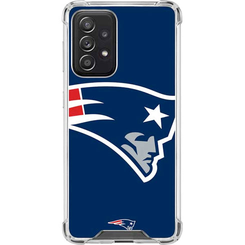NFL New England Patriots Large Logo Galaxy A52 5G Clear Case